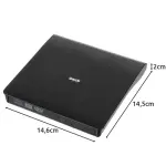 IZOXIS Externes USB 3.0 CD/DVD Laufwerk und Brenner – Schwarz