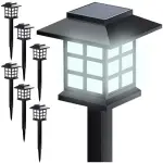 Gardlov LED Solar-Gartenleuchten 6er-Set – Kaltweiß, Wasserdicht IP44, Automatische Beleuchtung