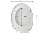 Universal WC-Sitz mit Absenkautomatik – Toilettensitz Oval Weiß mit Soft-Close-Funktion