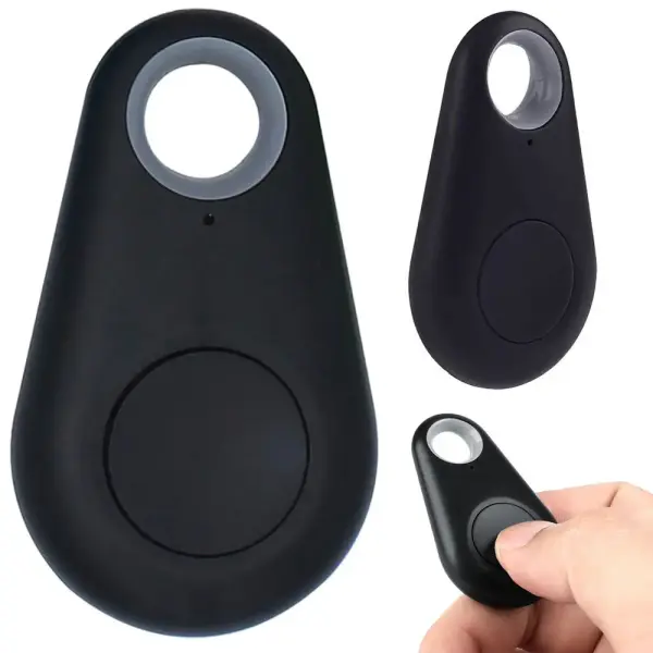Bluetooth Schlüsselfinder Schwarz – Smart Tracker mit Kamera-Fernauslöser für Android & iOS
