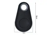 Bluetooth Schlüsselfinder Schwarz – Smart Tracker mit Kamera-Fernauslöser für Android & iOS