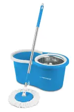 Esperanza Perfect Clean Dreh-Mopp mit Mikrofaser und Schleudereimer