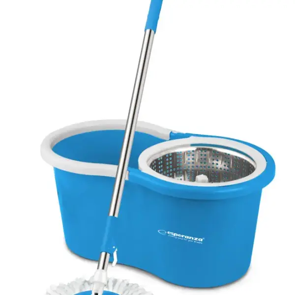 Esperanza Perfect Clean Dreh-Mopp mit Mikrofaser und Schleudereimer