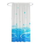 Duschvorhang 180 x 180 cm – Wasserabweisender PEVA-Badvorhang mit 12 Aufhängeringen, verschiedene Designs