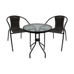 GardenLine "Bistro" kerti bútor szett - Asztal + 2 db szék